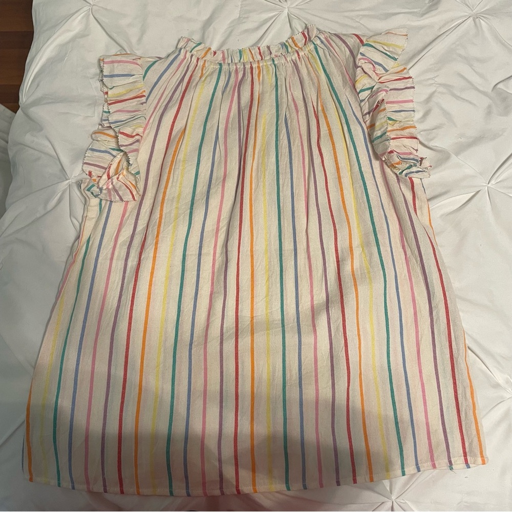 Striped high neck tank